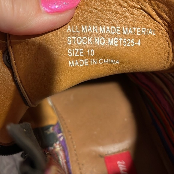 Mens Oxford, chukka boots, tan white and blue with side zip size 10 medium - Picture 3 of 8